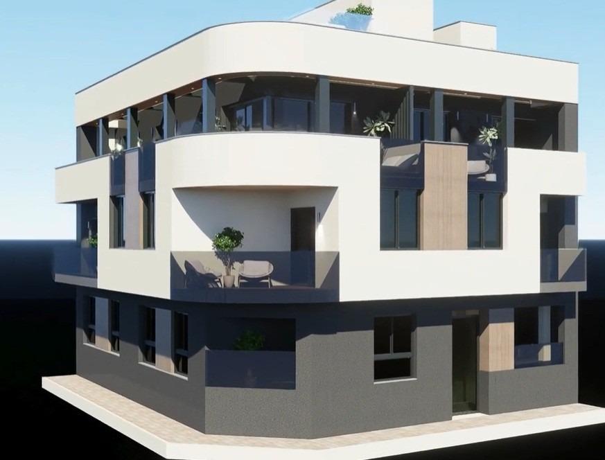 Apartamentos modernos de nueva construcción en el centro de Torrevieja, a solo 600 m del marDescubra esta exclusiva promoción boutique de solo 8 apartamentos modernos de nueva construcción,...
