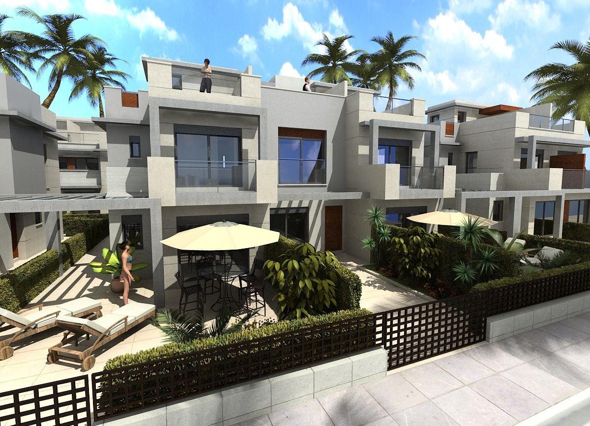 Modernas villas adosadas con vistas al mar en Puerto de Mazarrón