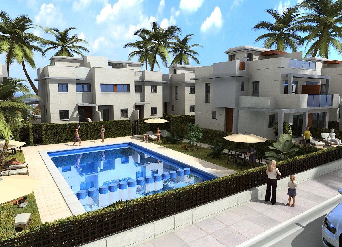 Modernas villas adosadas con vistas al mar en Puerto de Mazarrón