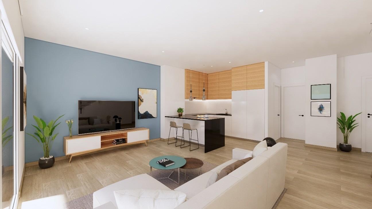 Casas adosadas de nueva construcción en primera línea de La Serena Golf en Los Alcázares