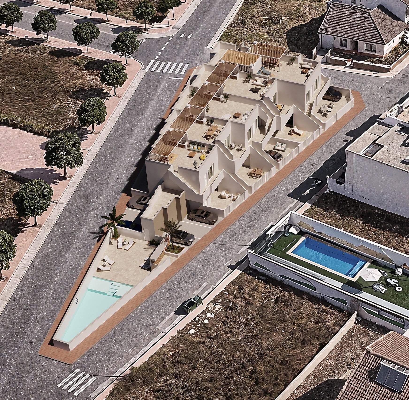 Apartamentos modernos con piscina comunitaria cerca de la playa en San Pedro del Pinatar