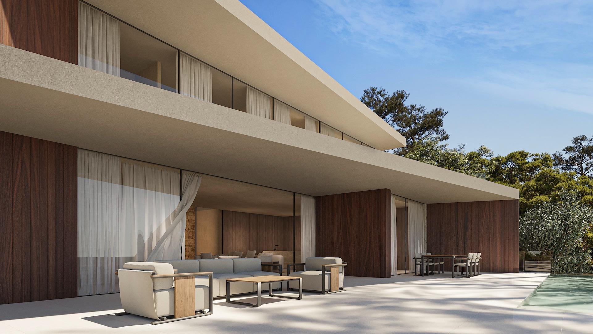 Villa contemporánea de lujo con vistas panorámicas al mar en Montemar, Benissa