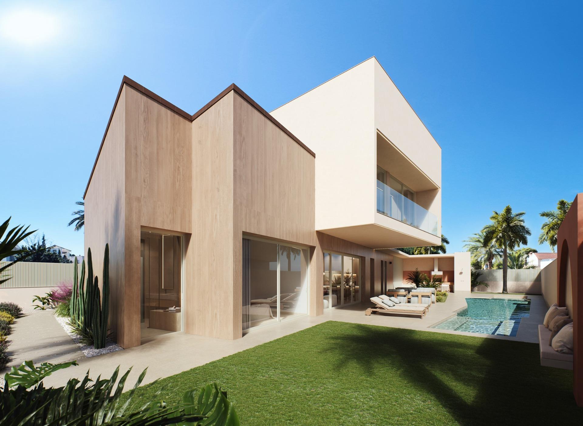 Villa en Venta en Orihuela Costa, Villas de lujo en Orihuela Costa, Alicante. Obra nueva con vistas al mar, 4 hab/4 baños. Cerca de playas y golf. ¡Invierte en tu paraíso!