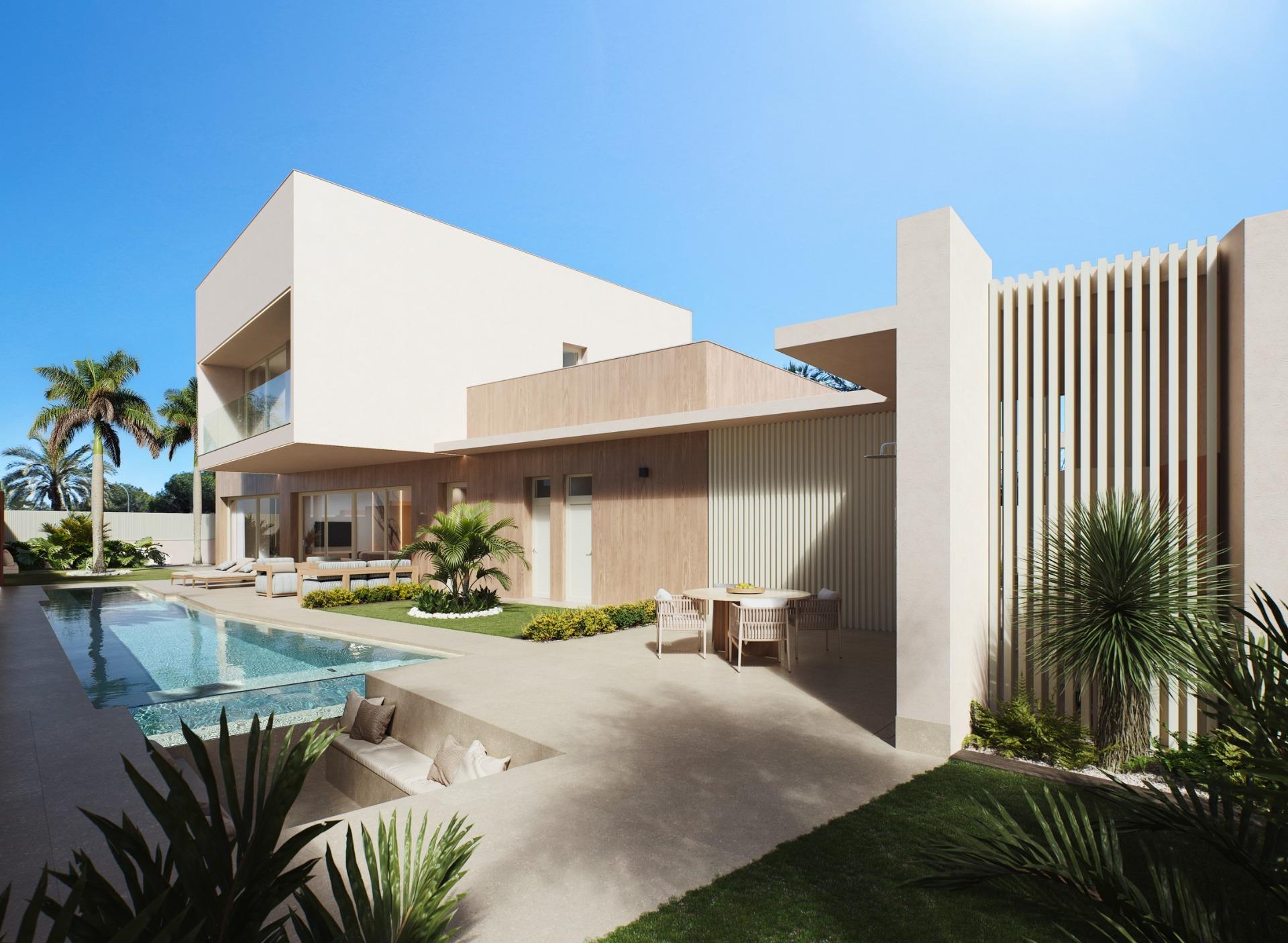 Villa en Venta en Orihuela Costa, Villas de lujo en Orihuela Costa, Alicante. Obra nueva con vistas al mar, 4 hab/4 baños. Cerca de playas y golf. ¡Invierte en tu paraíso!