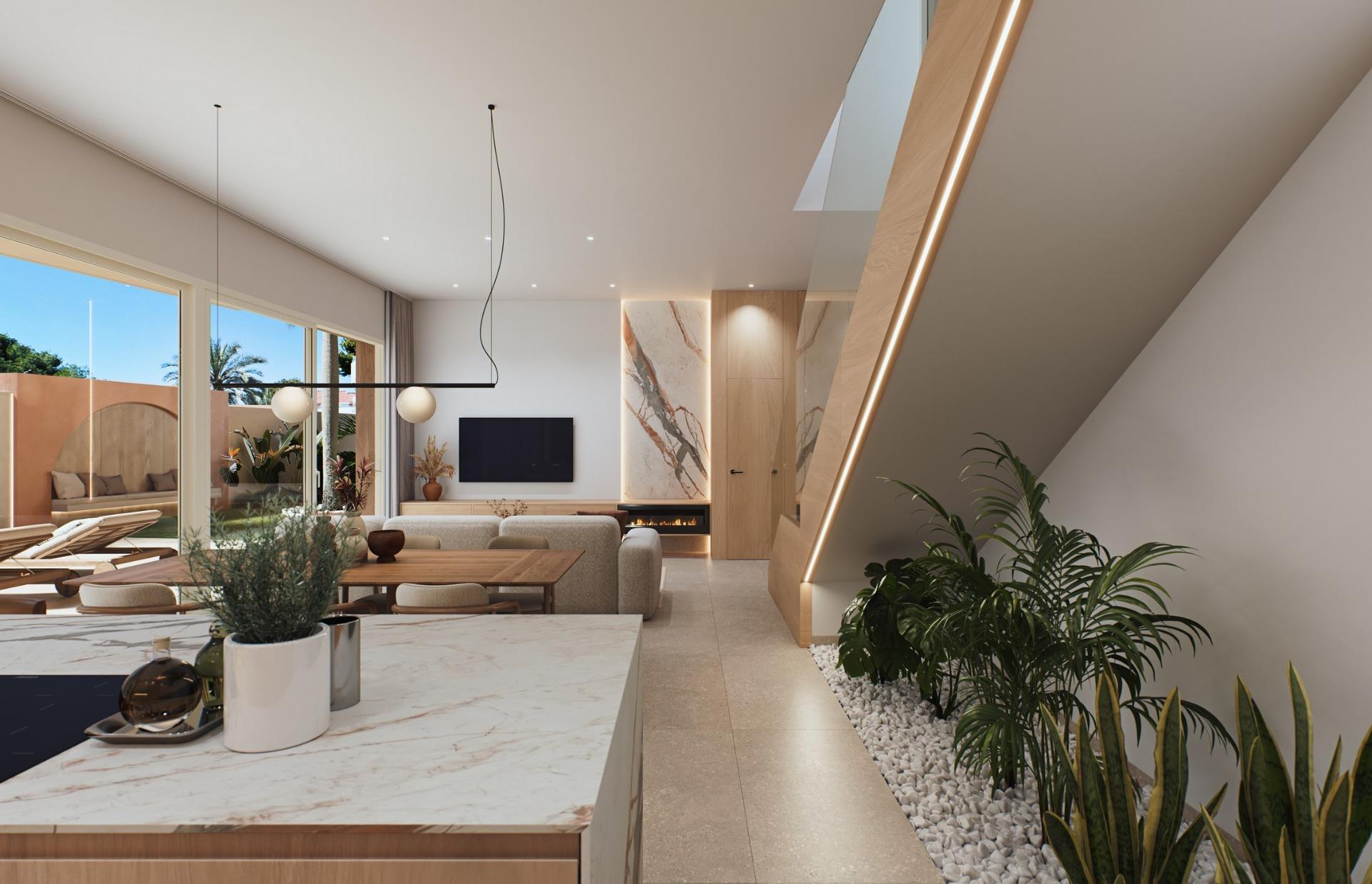 Villa en Venta en Orihuela Costa, Villas de lujo en Orihuela Costa, Alicante. Obra nueva con vistas al mar, 4 hab/4 baños. Cerca de playas y golf. ¡Invierte en tu paraíso!